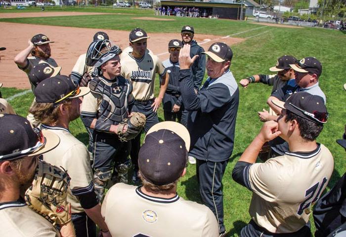 Coach preparing the team